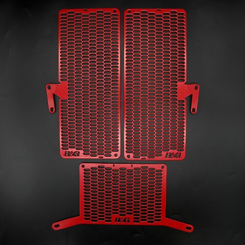 R&G Racing PRO Radiator & PRO Oil Coller Guard set To Suit Ducati Multistrada V4(S) '21- models. (Set Of Three)