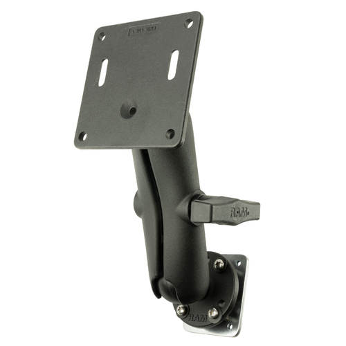RAM-101-2461-225B2U :: RAM Universal Backing Plate Mount with 75x75mm VESA Plate