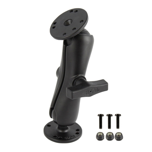 RAM-101-G4 :: RAM Double Ball Mount with Garmin Fishfinder #8-32 Hardware