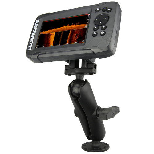 RAM-101-LO12 :: RAM Double Ball Mount For Lowrance Hook2 & Reveal5 Series