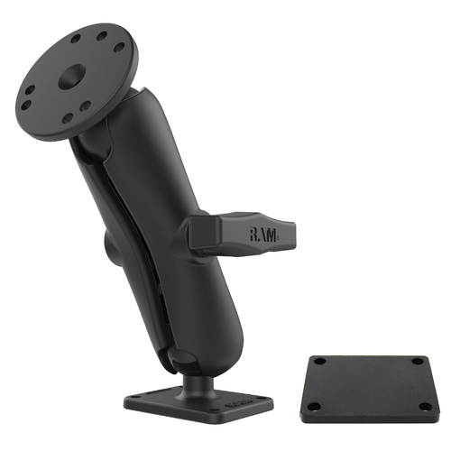 RAM-101-SAE1 :: RAM Double Ball Mount - Aluminum Backing Plate Medium