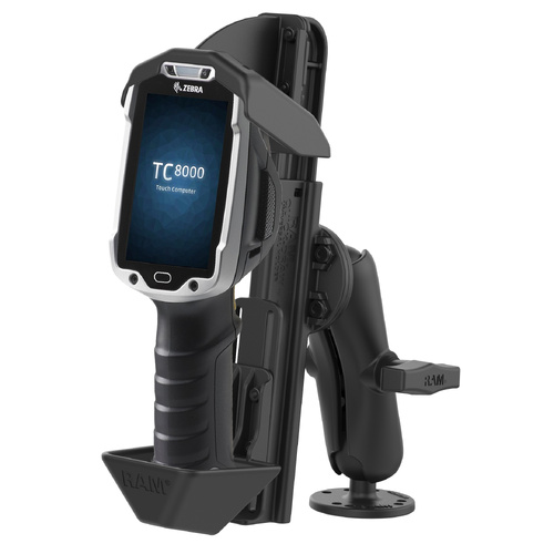 RAM-101-ZE9U :: RAM Quick-Draw™ Drill-Down Mount for Zebra TC8000/8300