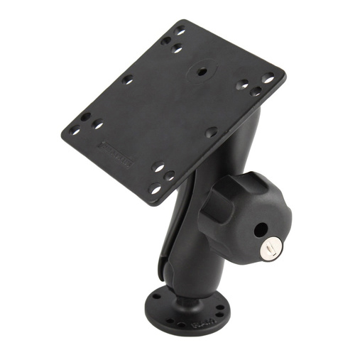RAM-101LU-246 :: RAM Key Lock Mount with 100x100mm VESA Plate - Medium