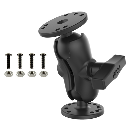 RAM-101U-B-ET1 :: RAM Double Ball Mount with Mounting Hardware