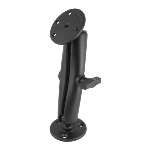 RAM-101U-D-240 :: RAM Double Ball Mount with Large Round Plates