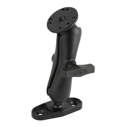 RAM-101U-DI2 :: RAM Double Ball Mount with Flat Surface Base - Medium