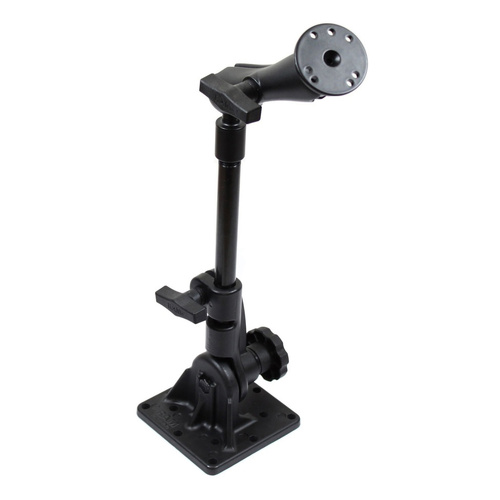 RAM-101U-GRA9 :: RAM Pedestal Mount with 9" Pipe and C Size Double Ball Mount