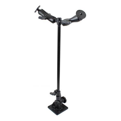 RAM-101U-VE10 :: RAM Pedestal Mount with 24" Pipe and Two Double Ball Mounts