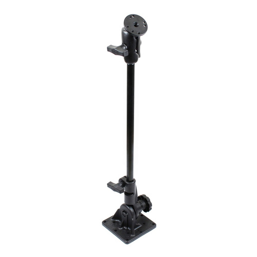 RAM-101U-VE6 :: RAM Pedestal Double Ball Mount with 18" Pipe and Round Plate