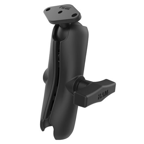 RAM-103-238U :: RAM Double Socket Arm with Diamond Ball Plate