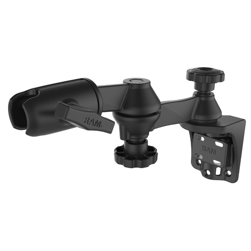 RAM-109VS-5NBU :: RAM Vertical 12" Swing Arm Mount with Swivel Socket Arm