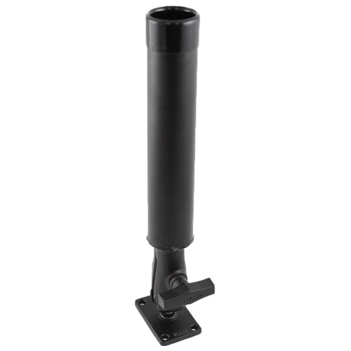 RAM-119-23U :: RAM Tube™ Fishing Rod Holder with Rectangular Ball Base
