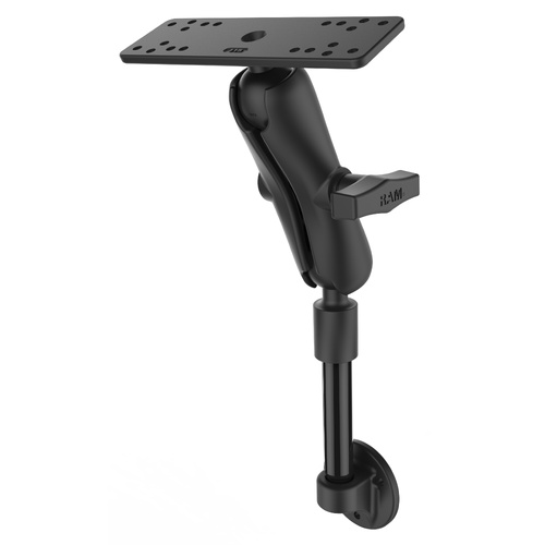 RAM-134-0 :: RAM 6" Long 0° NPT Pipe Mount with Double Ball Mount