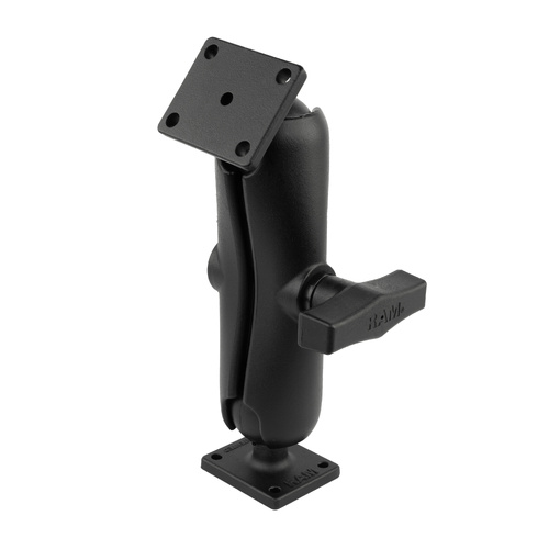 RAM-141U :: RAM Double Ball Mount with Rectangle AMPS Plates - C Size Medium