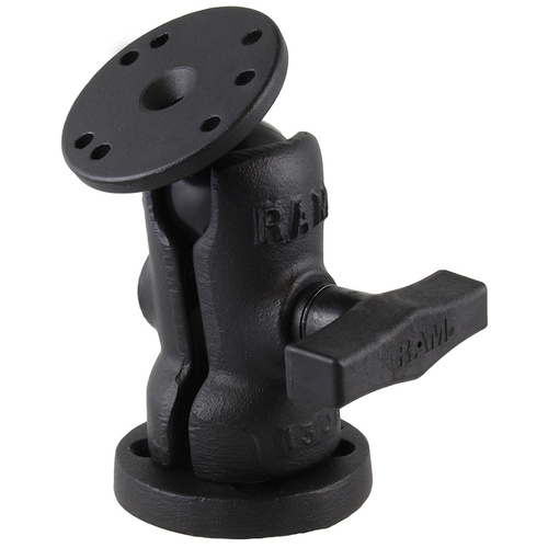 RAM-202-324-OFU :: RAM Single Ball & Socket Mount with Octagon Swivel Base