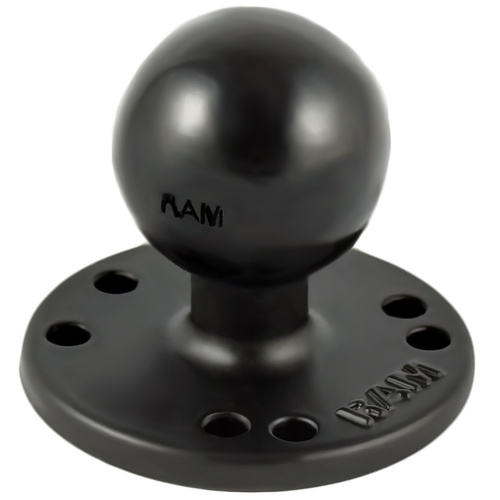RAM-202U :: RAM Round Plate With 1.5" Ball