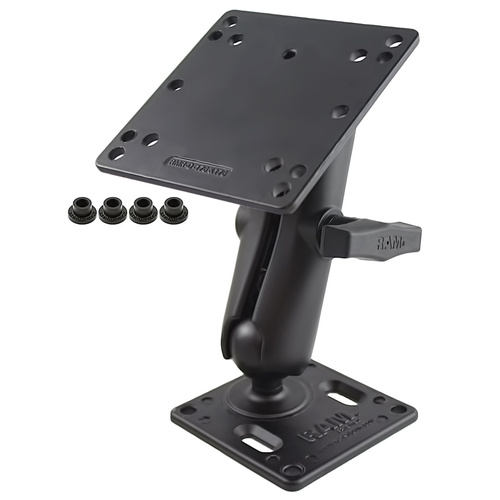 RAM-246-2461U :: RAM Double Ball Mount with 75x75mm VESA Plate and 100x100mm VESA Plate