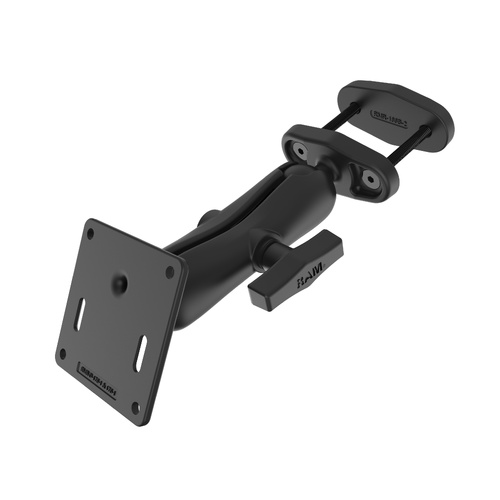 RAM-2461-247U-2 :: RAM 2" Square Post Clamp Mount with 75x75mm VESA Plate