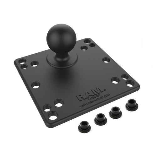 RAM-246U :: RAM 100x100mm VESA Plate with Ball - C Size