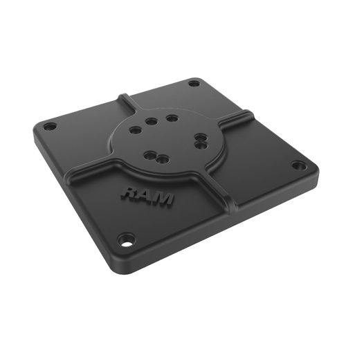 RAM-255U :: RAM 6" x 6" Flat Base with AMPS Hole Pattern