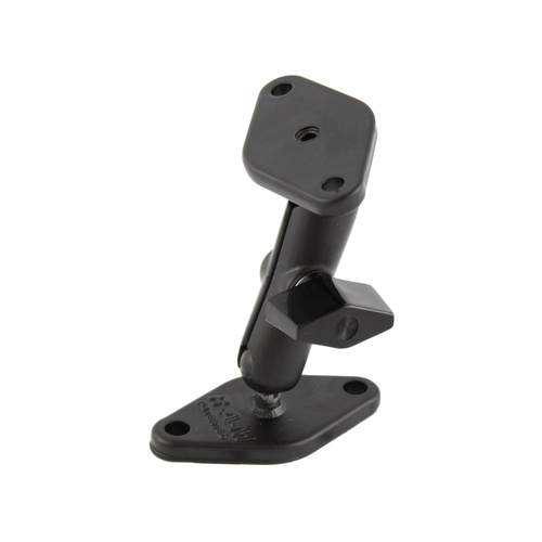 RAM-A-101U :: RAM Double Ball Diamond Plate Mount With 9/16" Balls