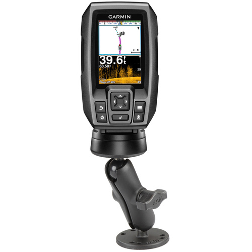 RAM-B-101-G4 :: RAM Double Ball Mount with Hardware for Garmin Striker + More