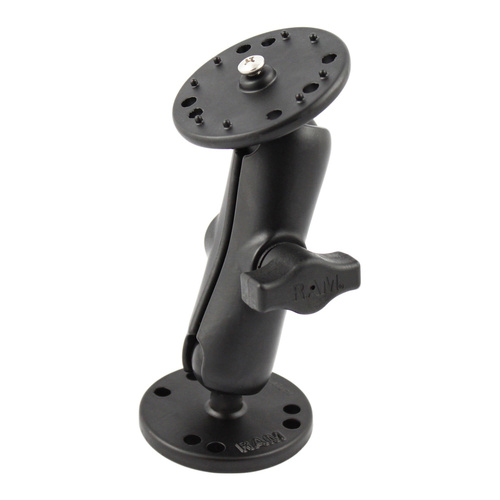 RAM-B-101-L1 :: RAM Drill-Down Double Ball Mount for Lowrance MB-7 Sonar