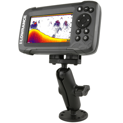 RAM-B-101-LO12 :: RAM Double Ball Mount for Lowrance Hook2 & Reveal Series