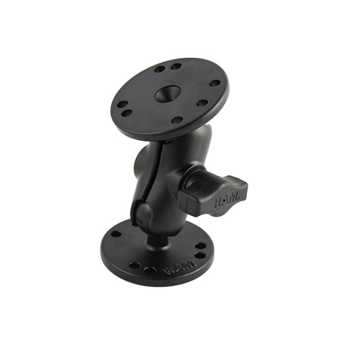 RAM-B-101U-A :: RAM Universal Double Ball Mount with Two Round Plates - B Size Short