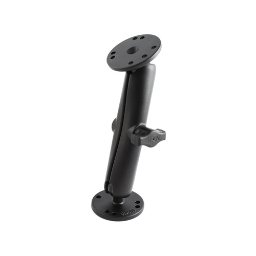 RAM-B-101U-C :: RAM 1" Long Double Ball Mount with Two Round Plates