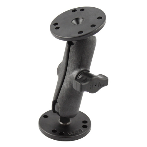 RAM-B-101U-CIP1 :: RAM Double Ball Mount with Composite Arm and Metal Round Plates