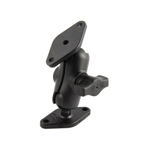 RAM-B-102U-A :: RAM 1" Short Double Ball Diamond Plate Mount