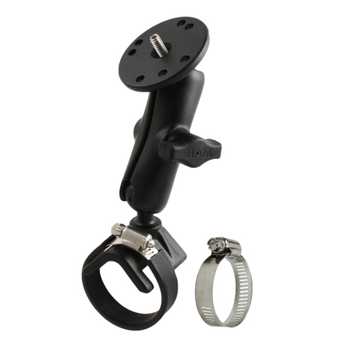 RAM Strap Hose Clamp Mount with 1/4"-20 Camera Adapter - Medium