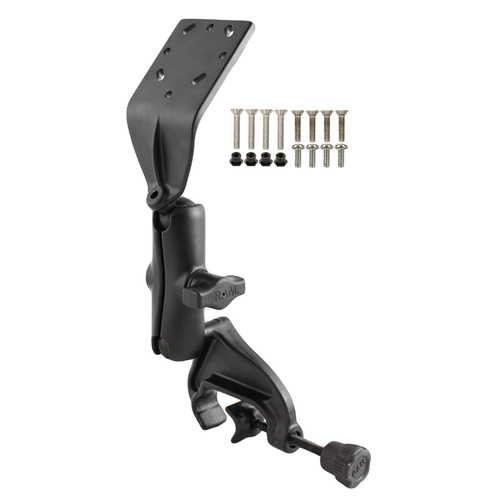RAM Double Ball Yoke Mount with Angled Plate & Garmin Mounting Hardware