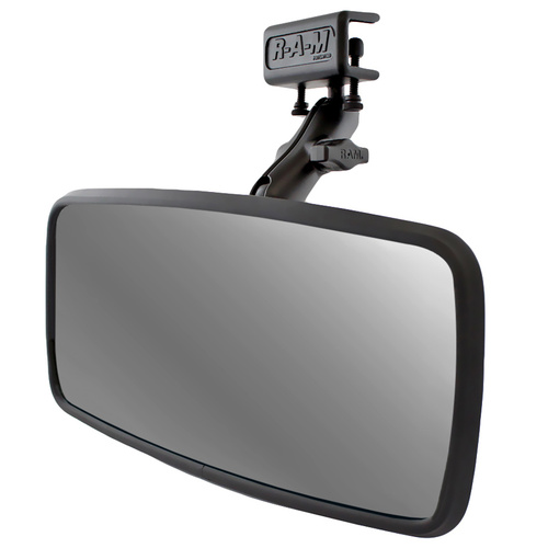 RAM-B-126 :: RAM Glare Shield Clamp Mount with Rear View Mirror