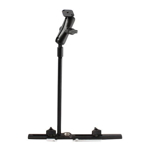 RAM-B-131-238 :: RAM Cessna Seat Rail Mount with 12" Flex Arm and Diamond Plate