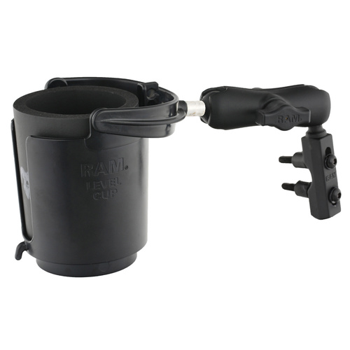 RAM-B-132-309U :: RAM Level Cup™ 16oz Drink Holder Brake/Clutch Reservoir Mount