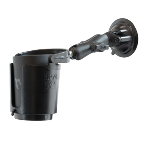 RAM-B-132SU :: RAM Level Cup™ 16oz Drink Holder with RAM Twist-Lock™ Suction Cup