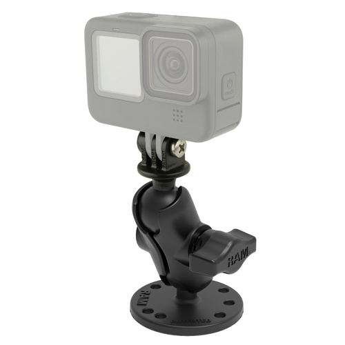 RAM Drill-Down Double Ball Mount with Universal Action Camera Adapter