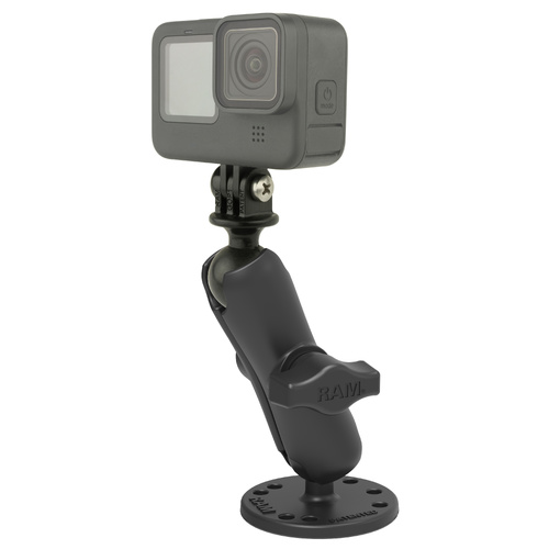 RAM Drill-Down Mount with Universal Action Camera Adapter