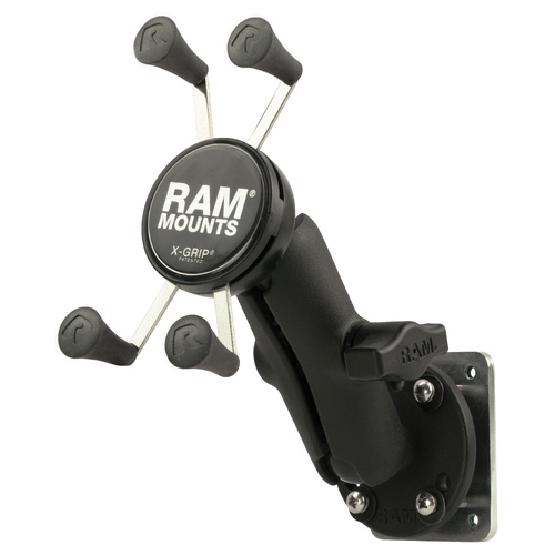 RAM X-Grip Phone Mount with Drill-Down Base & Backer Plate