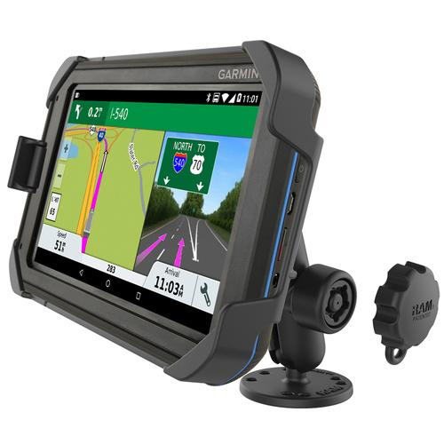RAM EZ-Roll'r™ Drill-Down Mount for Garmin Fleet 770, Overlander + More