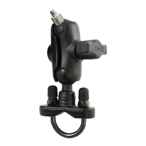 RAM U-Bolt Double Ball Mount with 1/4"-20 Threaded Stud - B Size Short
