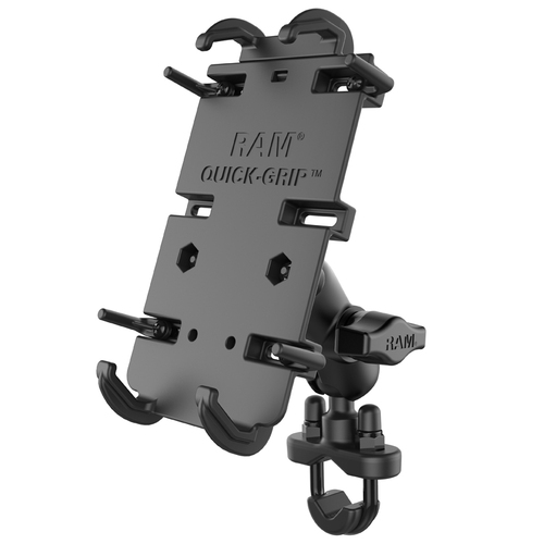 RAM-B-149Z-A-PD4 :: RAM QUICK-GRIP XL PHONE HOLDER FOR LARGER DEVICES WITH SHORT ARM AND U-BOLT