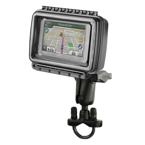 RAM Aqua Box with Handlebar U-Bolt Mount for Medium-Wide Devices