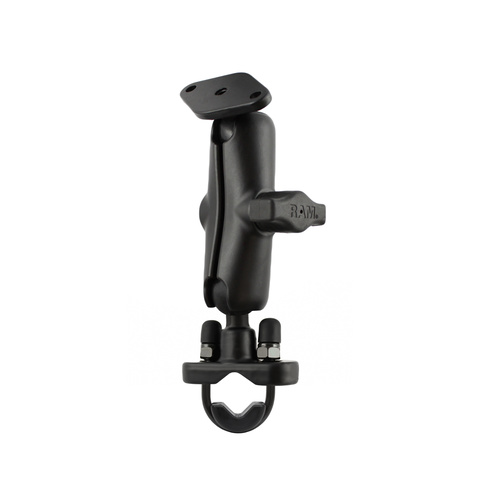 RAM-B-149ZU :: RAM Handlebar U-Bolt Double Ball Mount