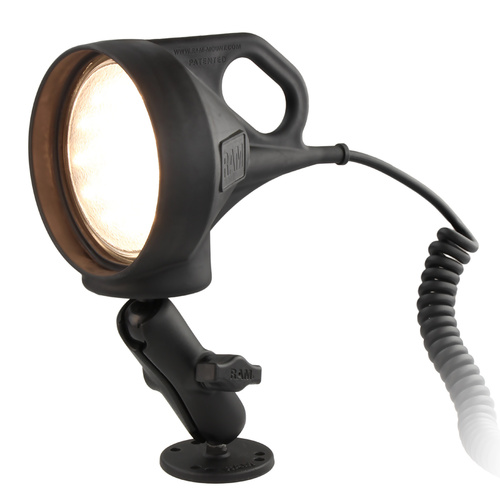 RAM-B-152 :: RAM Drill-Down Mount with LED Spotlight