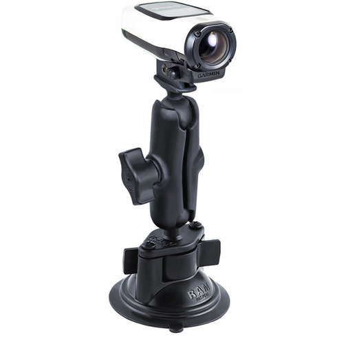 RAM Twist-Lock™ Suction Cup Mount with Garmin VIRB™ Camera Adapter