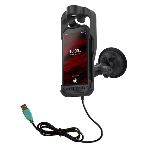 RAM Powered Suction Cup Mount for Kyocera DuraForce Ultra 5G E7110