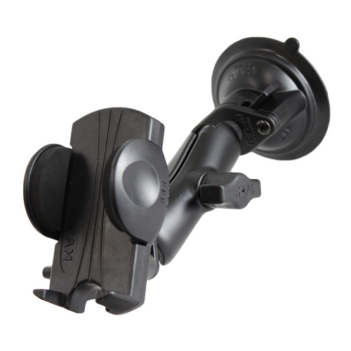 RAM Twist-Lock Suction Cup Mount with Universal Phone Holder
